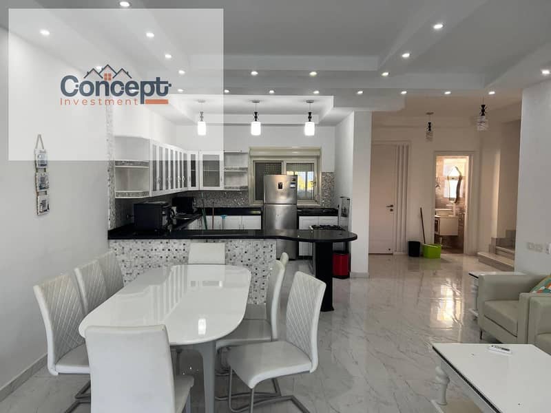 Lake and Golf view Fully Furnished Chalet with ac's and a huge garden for sale in Hacienda bay north coast - Ansicht 3