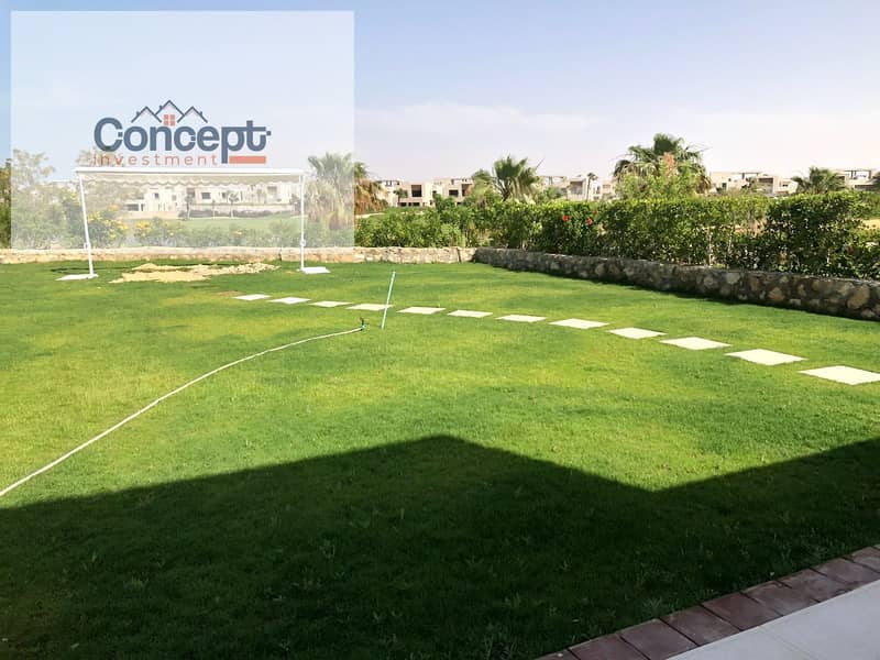 Lake and Golf view Fully Furnished Chalet with ac's and a huge garden for sale in Hacienda bay north coast - Mehr
