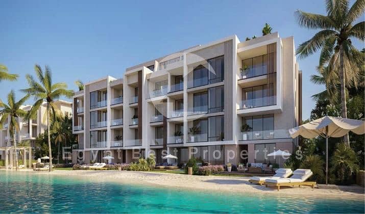 LOWEST PRICE CHALET FOR SALE IN AZHA NORTH COAST 3BEDS FULLY FINISHED +ACS +KITCHEN , 5% DP - Widok 2