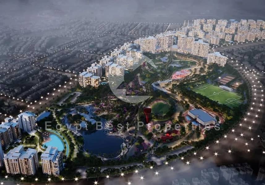 OFFER Apartment 2BR for sale in Zayed | High-end finishing + ACs with installments | Large area with the best real estate developer (Naguib Sawiris) - Widok 3