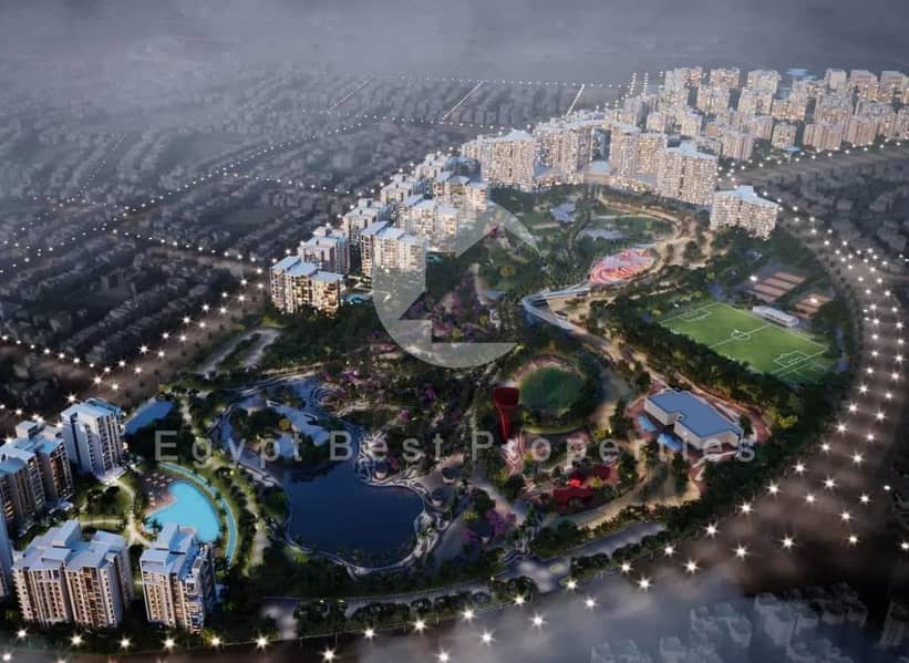 OFFER Apartment 2BR for sale in Zayed | High-end finishing + ACs with installments | Large area with the best real estate developer (Naguib Sawiris) - Więcej