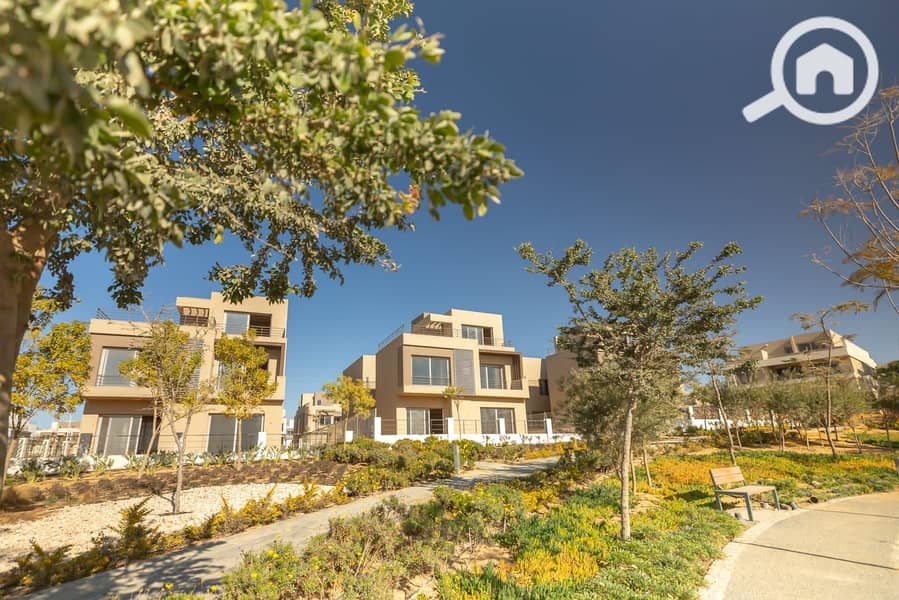 A two-bedroom apartment for sale in a prime location in the Administrative Capital next to the Green River in the R4 area in Palm Hills Compound with an open view of the landscape and payment facilities over 12 years. – další