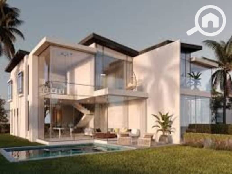 Own a Fully Finished 2BR Duplex chalet 110m + private Roof with Sea & Lagoon View - Prime Location at Cali coast North Coast | - Ansicht 2