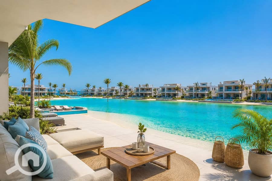 220m² chalet, finished, with a lagoon view in Beit El Bahr North Coast - Ansicht 2
