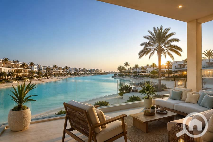 220m² chalet, finished, with a lagoon view in Beit El Bahr North Coast - Ansicht 3
