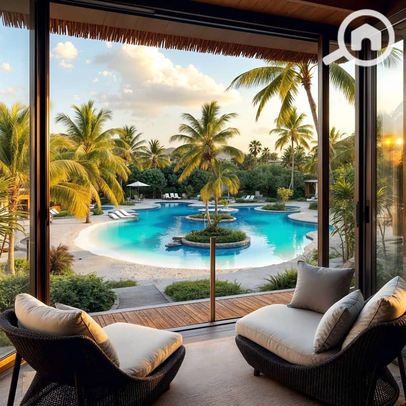 Fully finished chalet with AC's overlooking the lagoon, for sale with installments - Ansicht 5