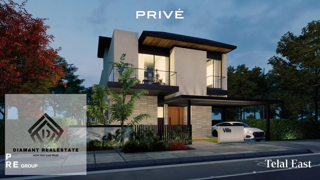 Villa for sale at lowest price in New Cairo Finished VIP with AC's and kitchen, Ready in two years, available for viewing now Over 12Years next to AUC - Widok 3