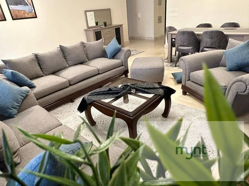 Fully Furnished Pool View Apartment for rent in 90 Avenue - New Cairo - Bild 3