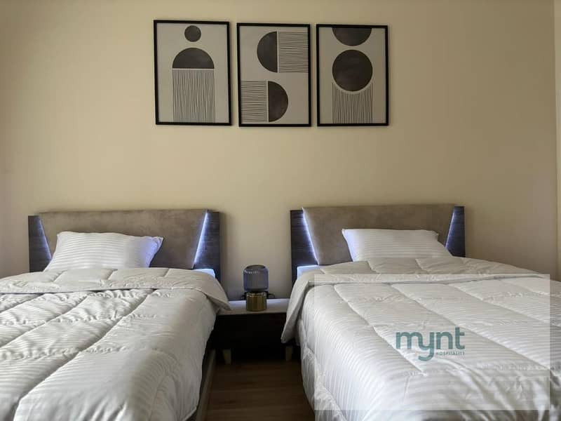 Fully Furnished Pool View Apartment for rent in 90 Avenue - New Cairo - Fler
