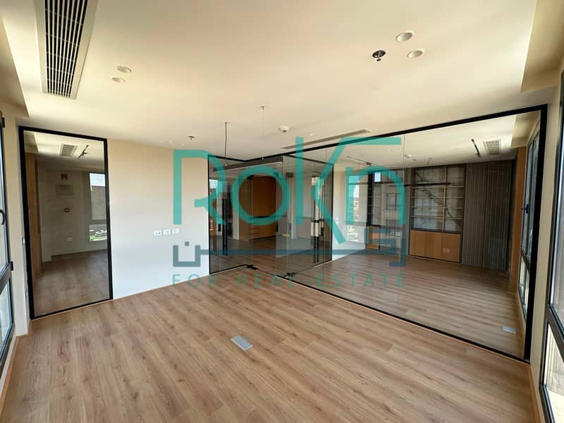 Office for rent in Arkan plaza,102sqm,fully finished with AC'S, prime view in Arkan - Vista 2