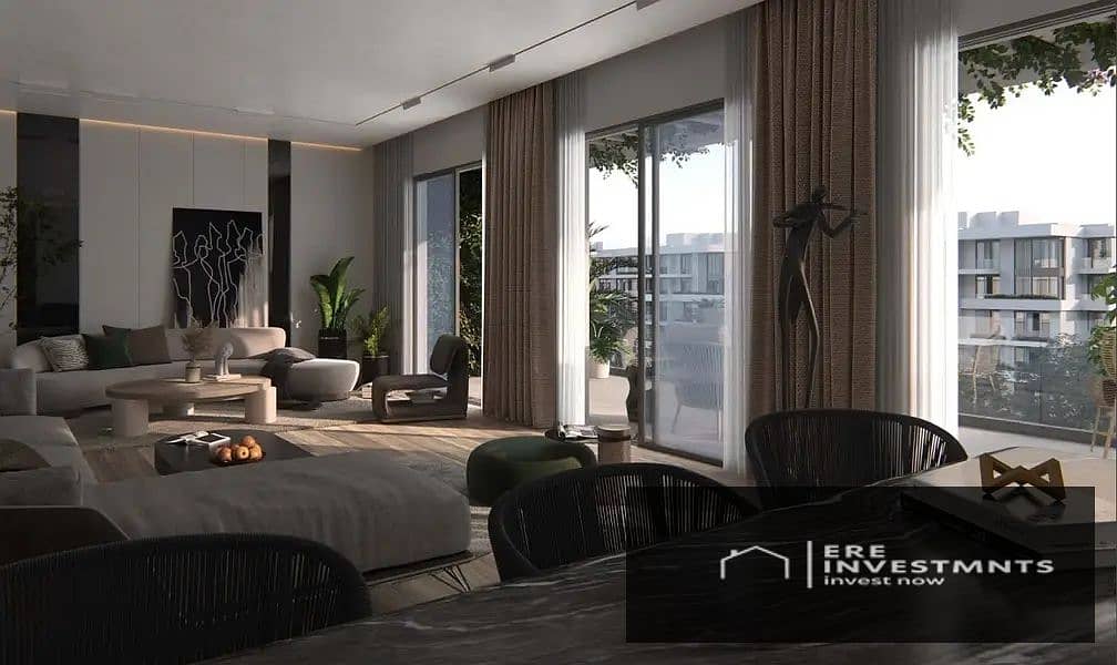Apartment with Garden for sale Under market price, Prime location for sale in Bluetree Compound New Cairo - Widok 4