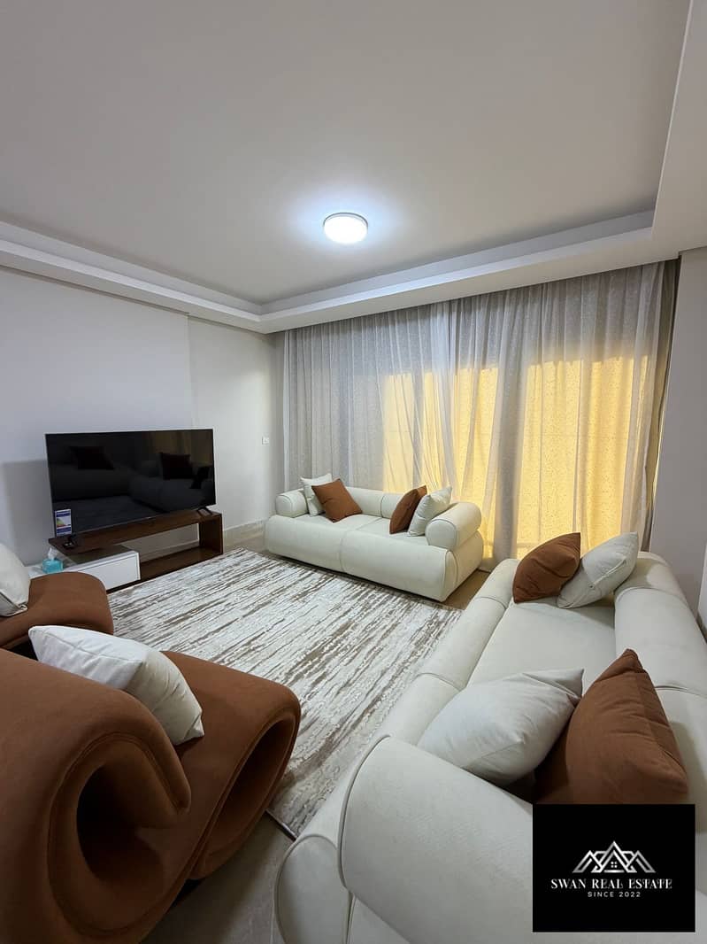 Luxury 3BR Apartment for Rent in Z West Compound, Sheikh Zayed | 8th Floor with Stunning Park View, Fully Furnished to High Hotel Standards, Premium A - Vista 2