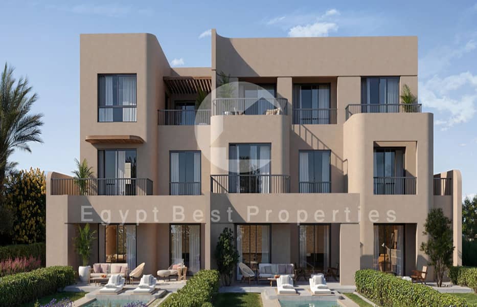 Lowest Priced Sea View & Ready to Move Chalet in New Gouna | 2 Bedrooms | Only 10% Down Payment & Installments Up to 8 Years – pohled 4