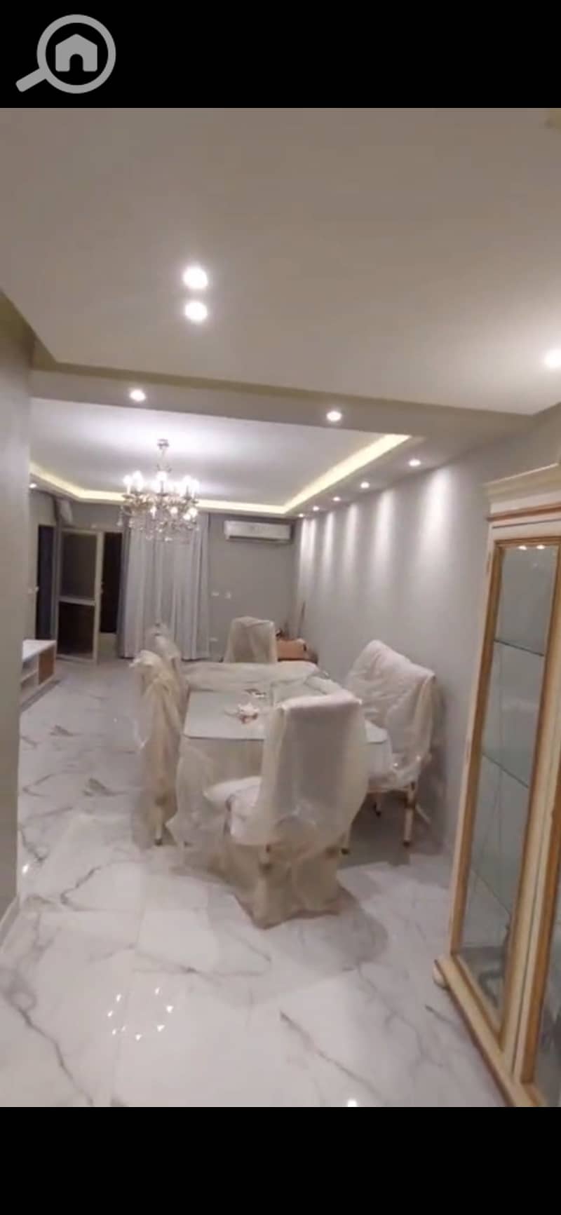 For sale with furniture and air conditioning in Dar Misr, Sheikh Zayed, 150 meters, ground floor, ultra lux finishing. - Widok 3
