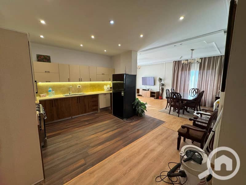 Furnished apartment for rent in Wesal, New Cairo, 160 sq m, three bedrooms, prime location, fully finished, garden view - Widok 2