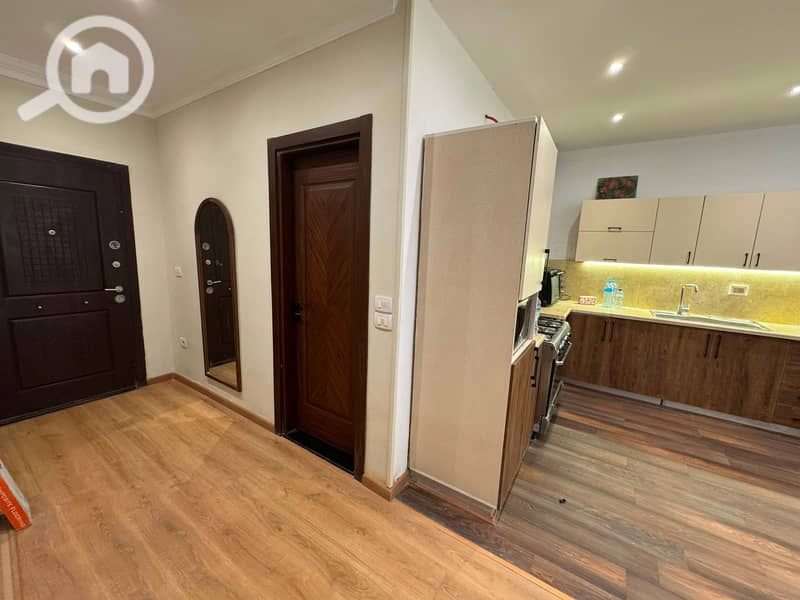 Furnished apartment for rent in Wesal, New Cairo, 160 sq m, three bedrooms, prime location, fully finished, garden view - Widok 5