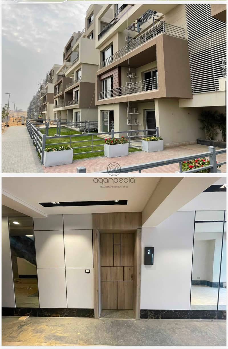 A premium apartment for sale in Palm Hills, Fifth Settlement, fully finished and ready for handover, with ample space including a club membership and parking. - Więcej