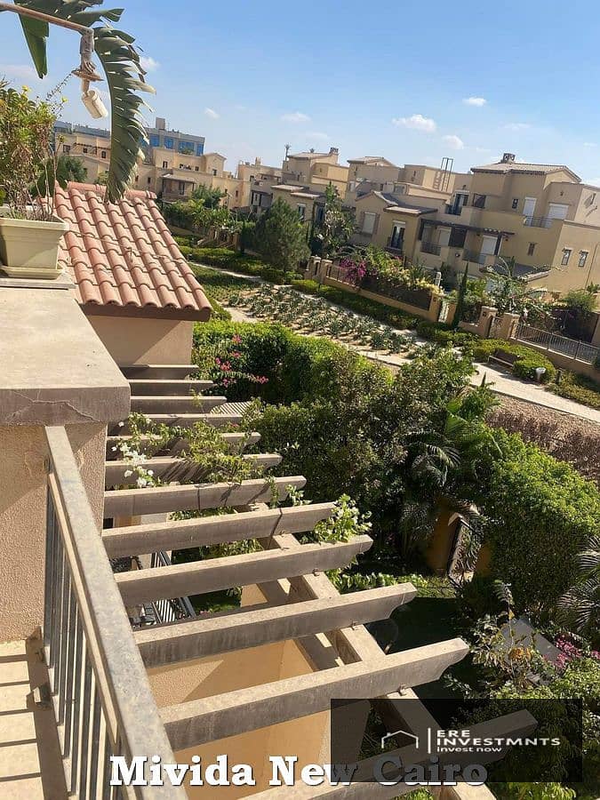 Fully finished Town house villa with Special View on landscape for sale ready to move in Mivida Emaar New Cairo - Widok 4