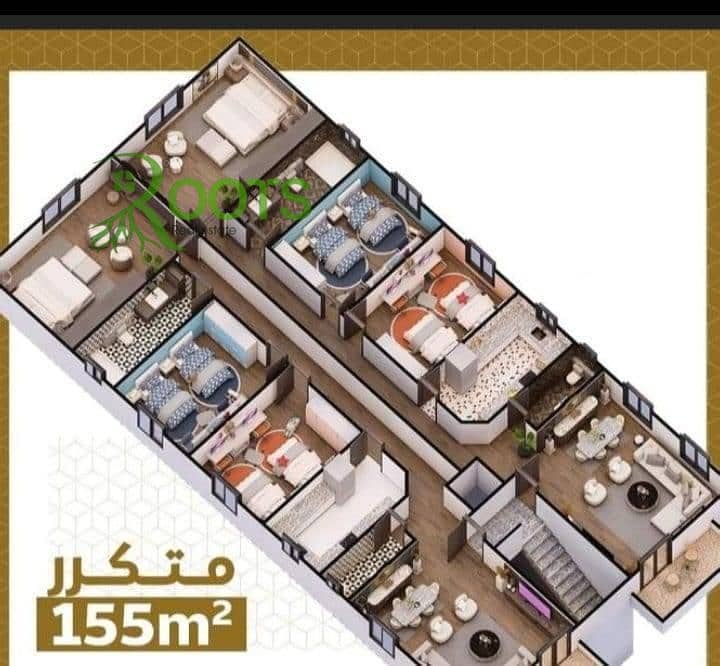 Apartment for sale in مسلسل ٣, 15th of October Gardens, 155m with installment facilities over two years. - Ansicht 6