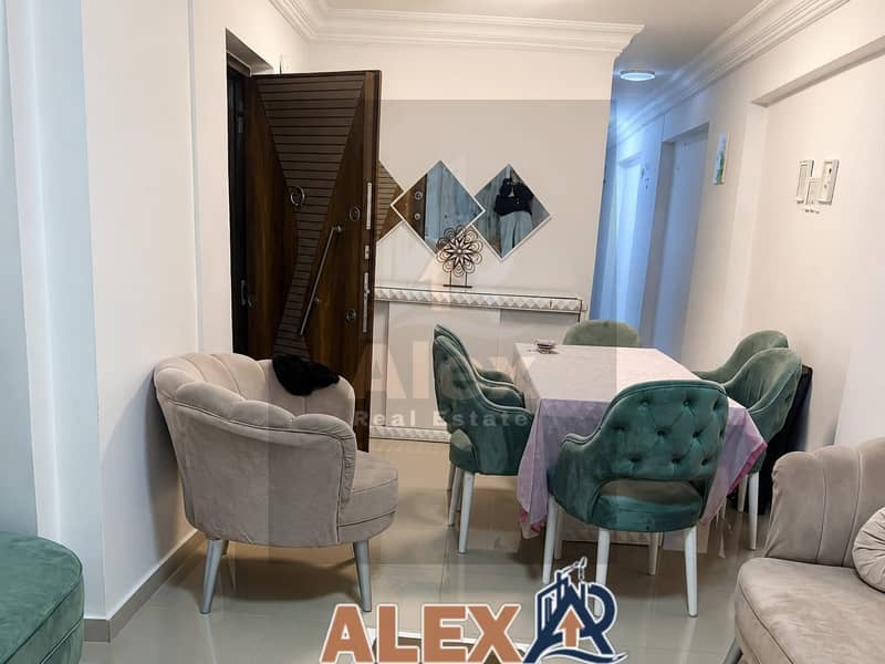 Furnished apartment for rent in Zizinia, steps from Abu Qir, air conditioning - Bild 2