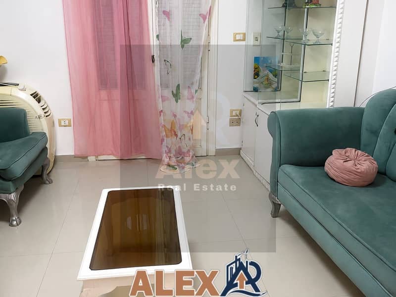 Furnished apartment for rent in Zizinia, steps from Abu Qir, air conditioning - Bild 4