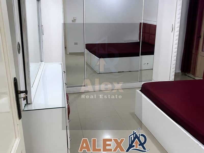 Furnished apartment for rent in Zizinia, steps from Abu Qir, air conditioning - Bild 5