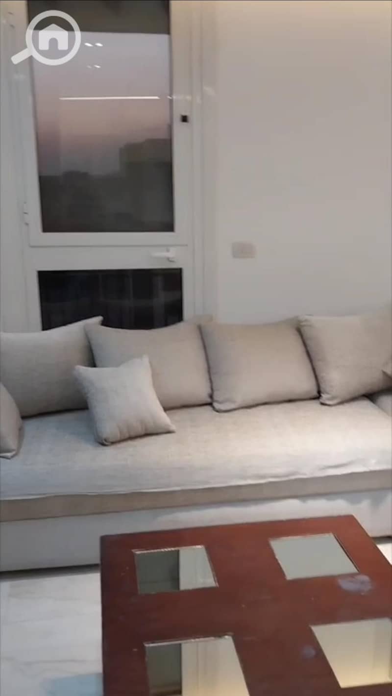 Furnished apartment for rent in Taj City, 80 sq m, one bedroom, prime location, fully finished, garden view - Mehr