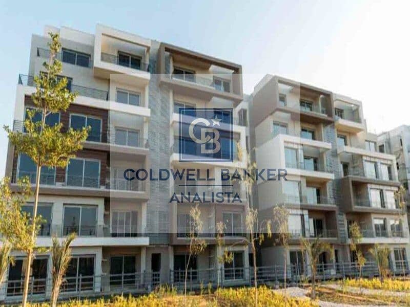 Palm Hills New Cairo Apartment for sale 186 m Corner View villas Fully finished With Acs 3 bedrooms - Vista 3
