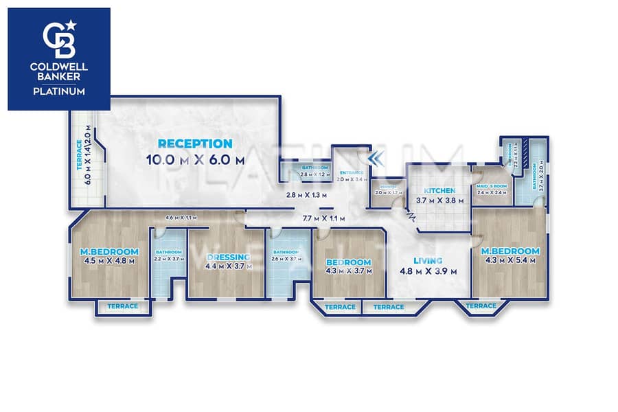 open view directly overlooking the club Ultra-luxury finishes Modern buildings Apartment for sale, 365 m, Sporting (Abouqir Street)t - Aanzicht 5