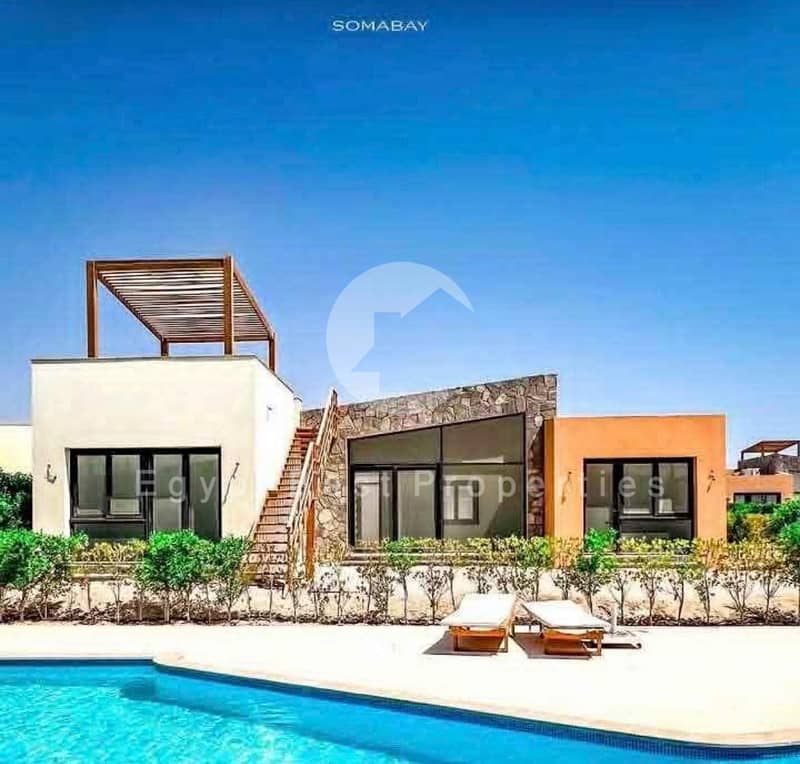 Ready to move resale villa in Baywest Soma Bay fully furnished high end luxury furniture 2 bedrooms 3 bathrooms cash only immediate delivery – pohled 2