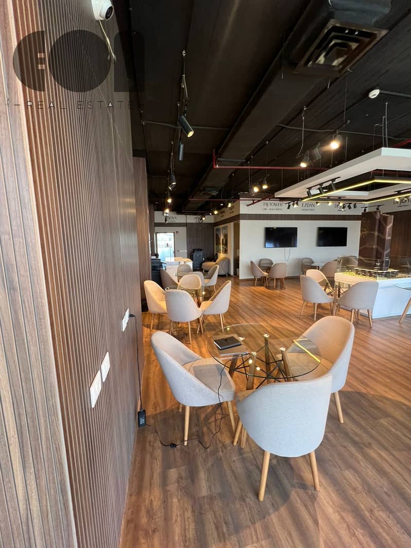 Administrative office for rent in North Plus – Fifth Settlement, a prime location directly in front of Waterway 2 and on Al-Tesseen Street. - Widok 3