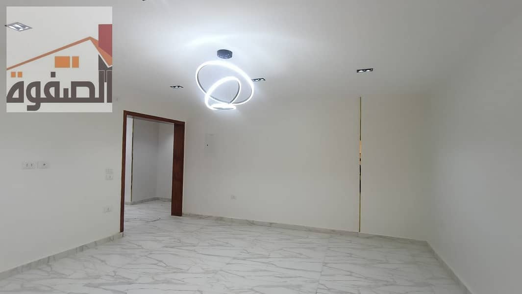 Apartment for rent, unfurnished, first occupancy, Zahra El Maadi, Ashgar Darna Compound, Al Saadah Street, prime and upscale location close to all services, restaurants, and global brands. - Mehr