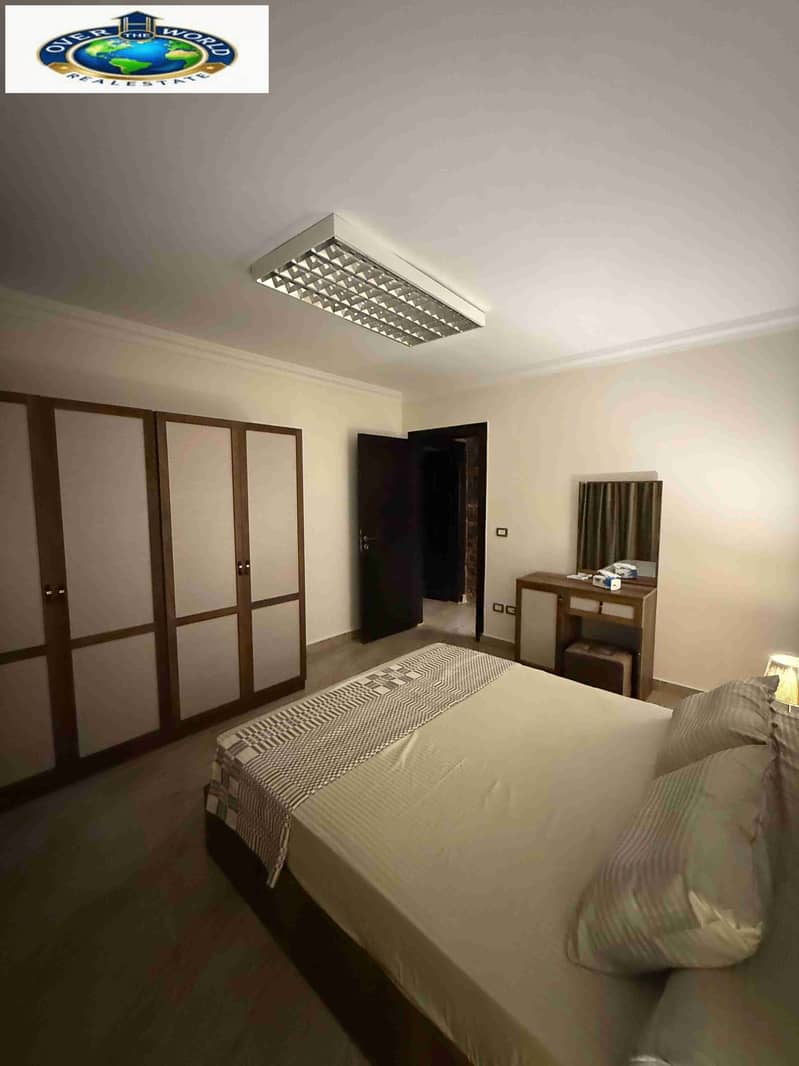 Furnished apartment for rent in Zahraa El Maadi, Ashgar Darna compound, first occupancy, close to Carrefour City Center and Happiness Street. - Meer