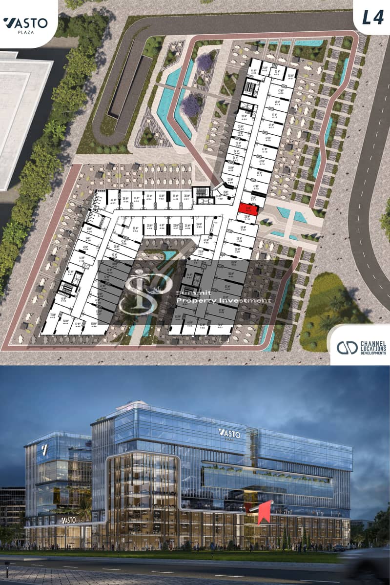 Office for sale in VASTO plaza mall in the New Administrative Capital MU23, area 31 square meters – pohled 2