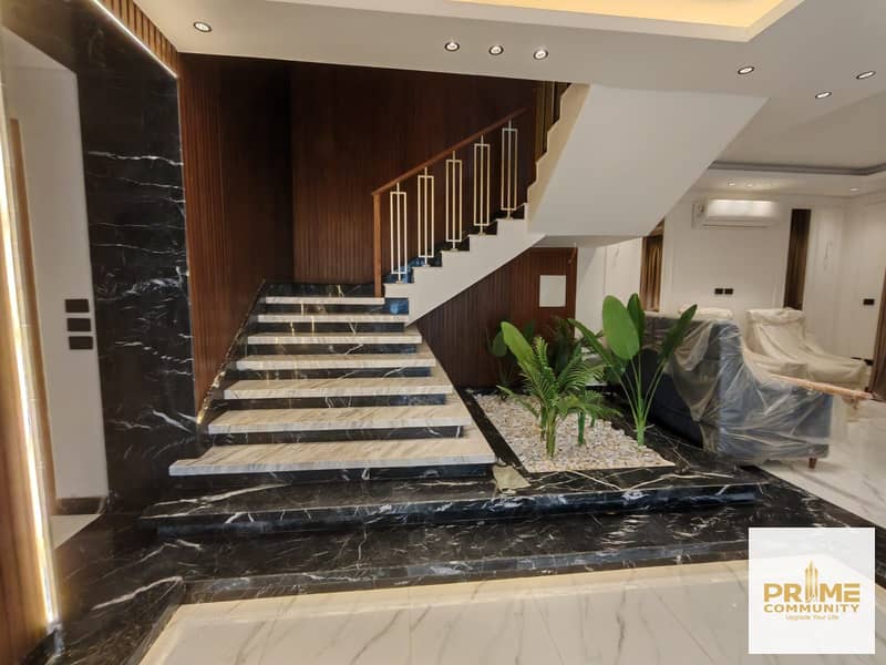 The most luxorious standalone villa fully finished and furnished high end and brand new for rent in Mountain view chill out park 6 October city - Widok 4