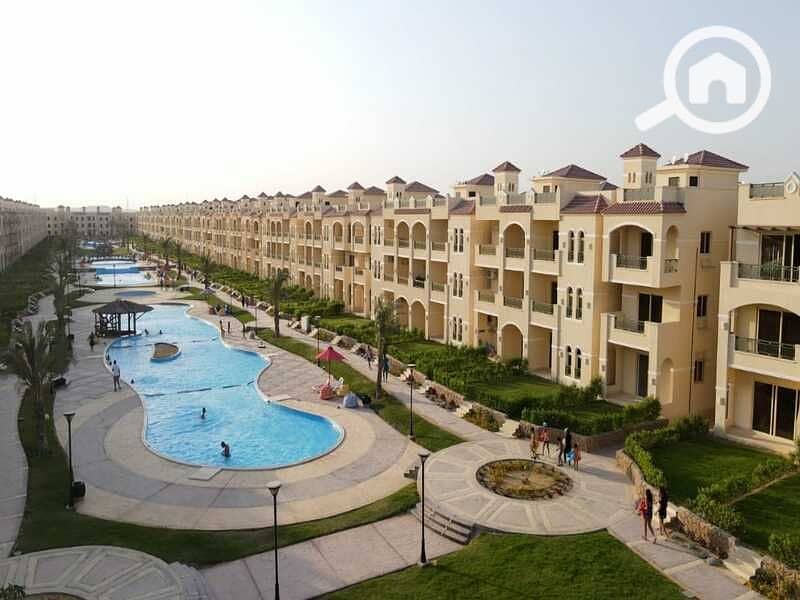 Ground-floor chalet with a garden, 110 sqm, ready for immediate delivery, north-facing, at La Sirena Palm Beach, Ain Sokhna. - Widok 5