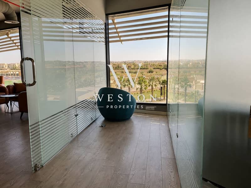 Office For Rent In The Polygon SODIC West Sheikh Zayed 180 Sqm Fully Finished Premium Open View - Ansicht 3