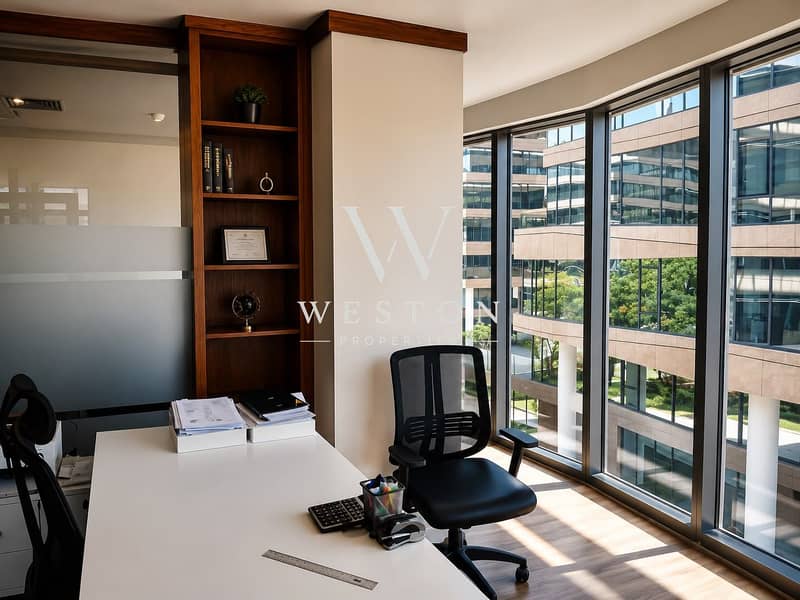 Office For Rent In The Polygon SODIC West Sheikh Zayed 180 Sqm Fully Finished Premium Open View - Ansicht 4