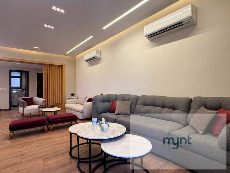 Luxuries apartment for rent with wide garden view in District 5 compound - New Cairo - Aanzicht 5