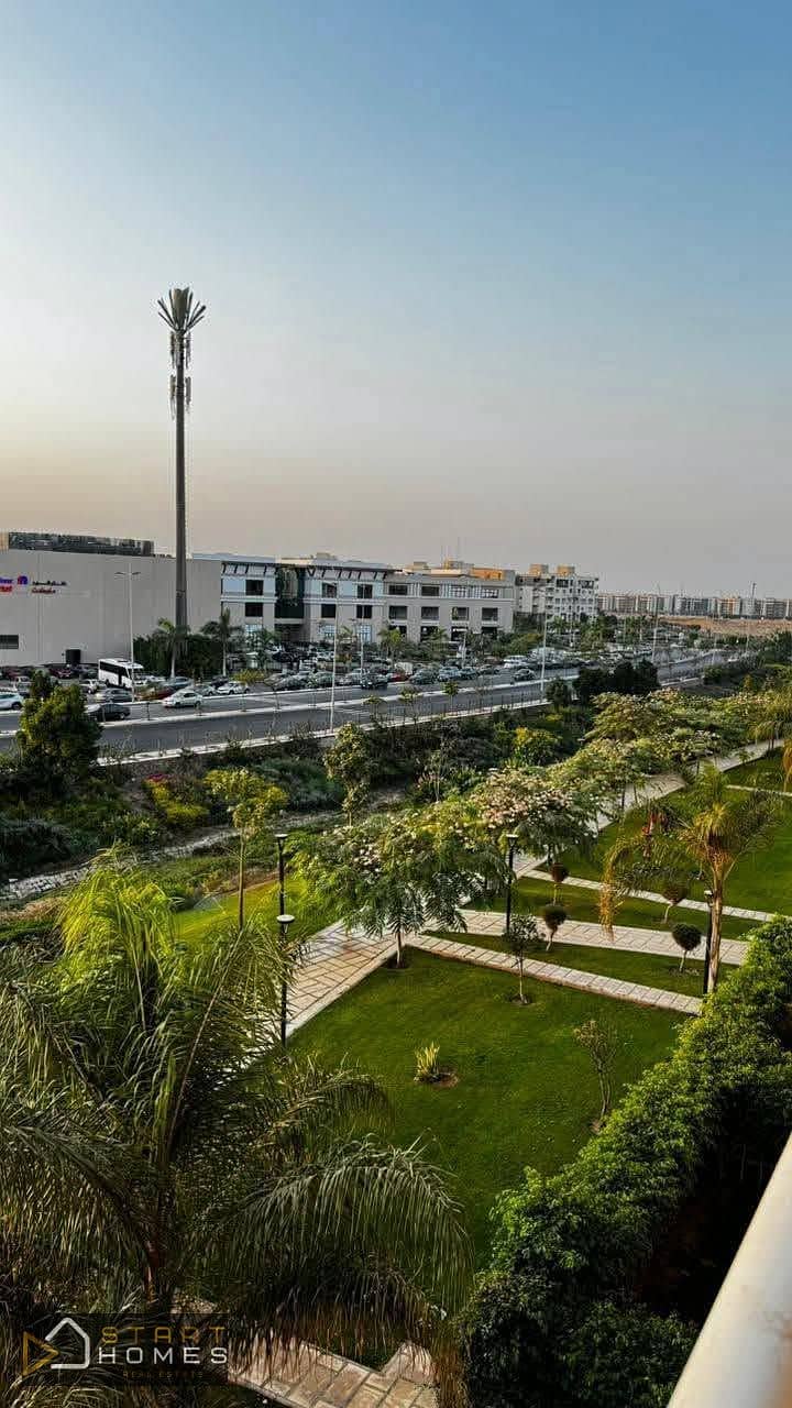 165-square-meter, 3-bedroom apartment for sale in Madinaty’s most prestigious phase, B12. It features a "double view" overlooking the floodway, Season - Vaade 2
