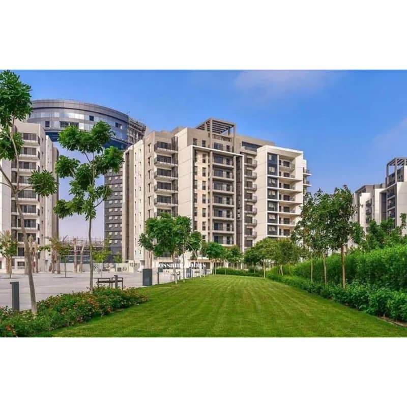 Resale APT for sale , fully finished with Ac's, ready to move & special view LandScape in compound Zed Towrs Elsheikh Zayed - Mehr