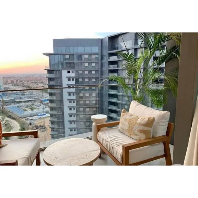 Resale APT for sale , fully finished with Ac's, ready to move & special view LandScape in compound Zed Towrs Elsheikh Zayed - Ansicht 6