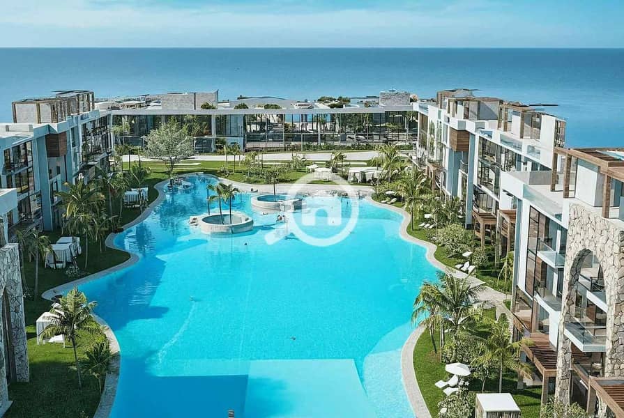 Studio apartment for sale, 42 sq m, finished, with a down payment of only 239,500 EGP in North Code, North Coast, kilometer 94 - Mehr