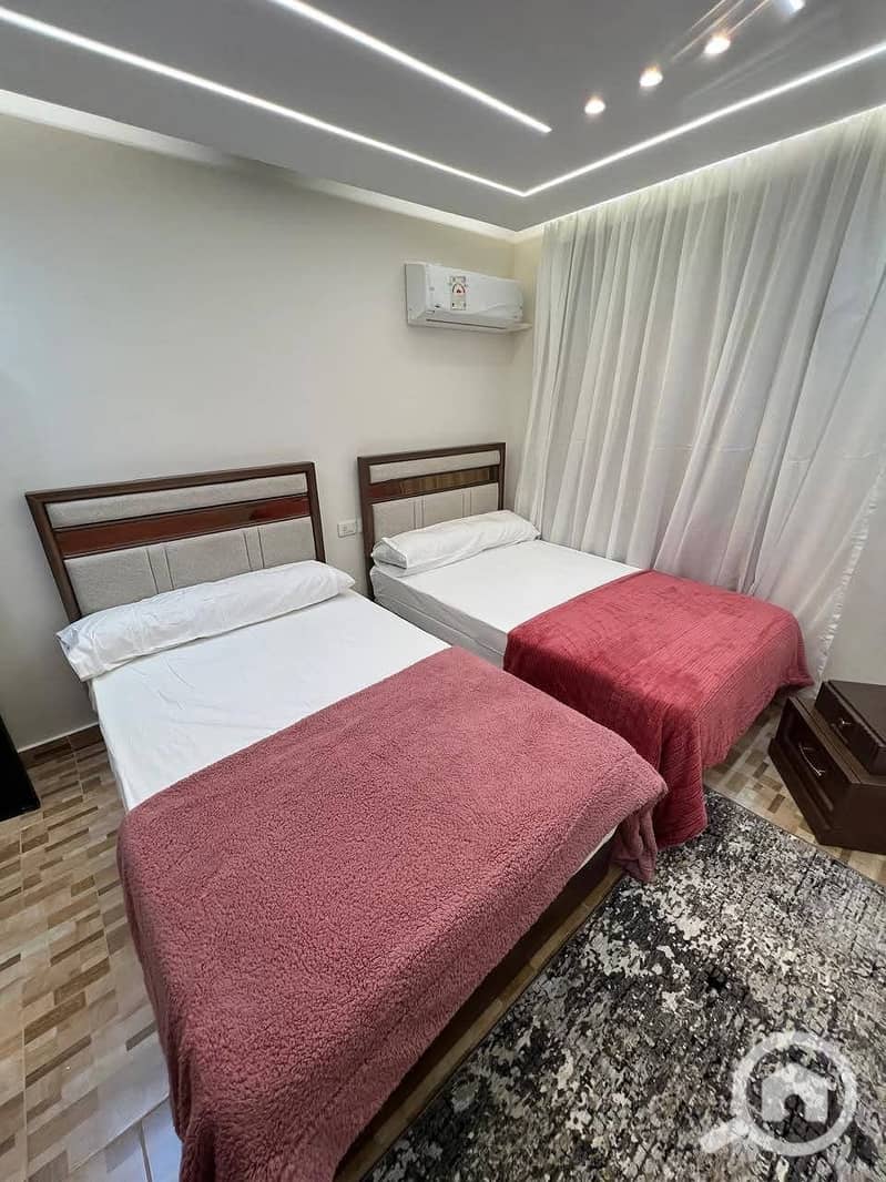 Ultra Super Lux furnished hotel apartment in Tabarak Compound, modern buildings in Zahra Maadi, 2 bedrooms - Widok 5