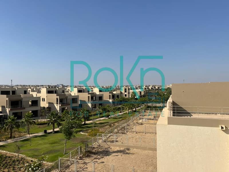 town house corner for sale in palm hills golf extention,354sqm,simi finished - Ansicht 4