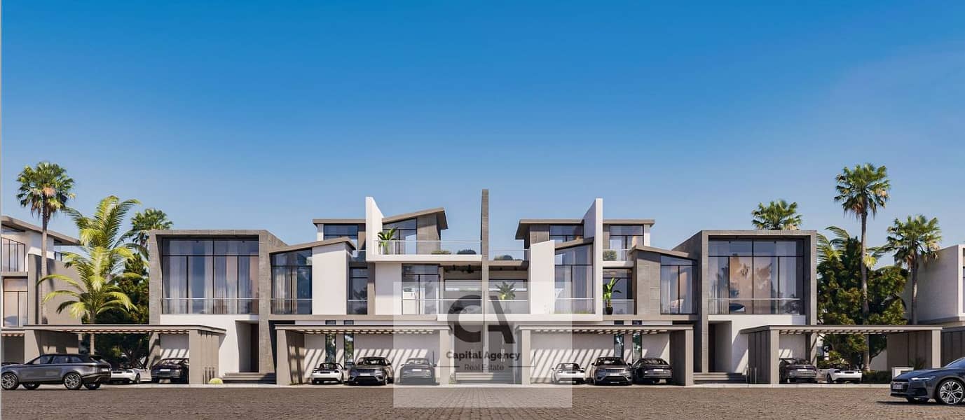 Townhouse for sale in Saada, Fifth Settlement, featuring a prime layout and a view of the landscape; a villa for sale in the heart of New Cairo | Saad - Ansicht 4