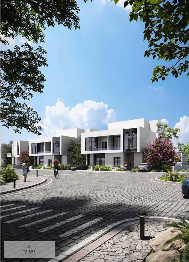 villa for sale in water way triangle new cairo lowest price in the project fully finished – pohled 4