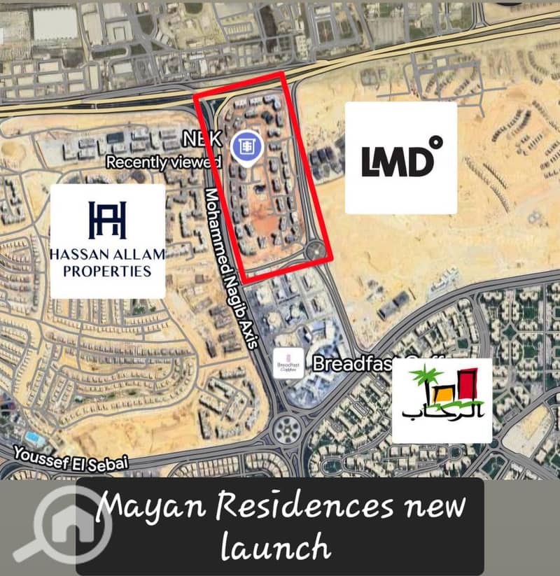 145sqm fully finished apartment for sale with only 10% down payment in Mayan Compound New Cairo near Al Rehab and Swan Lake Residence - Widok 4