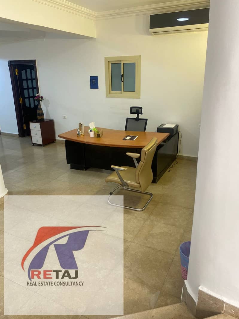 Fully furnished administrative basement for rent in New Cairo - First District, with a private entrance in a prime location . - Widok 2