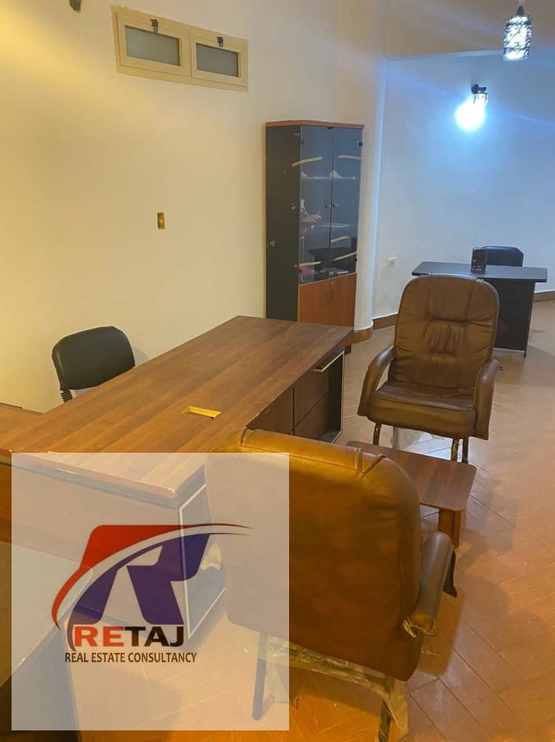 Fully furnished administrative basement for rent in New Cairo - First District, with a private entrance in a prime location . - Widok 4